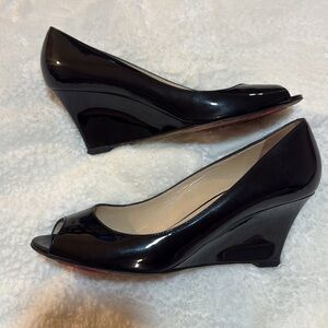 Authentic Jimmy Choo Patent Leather Wedges